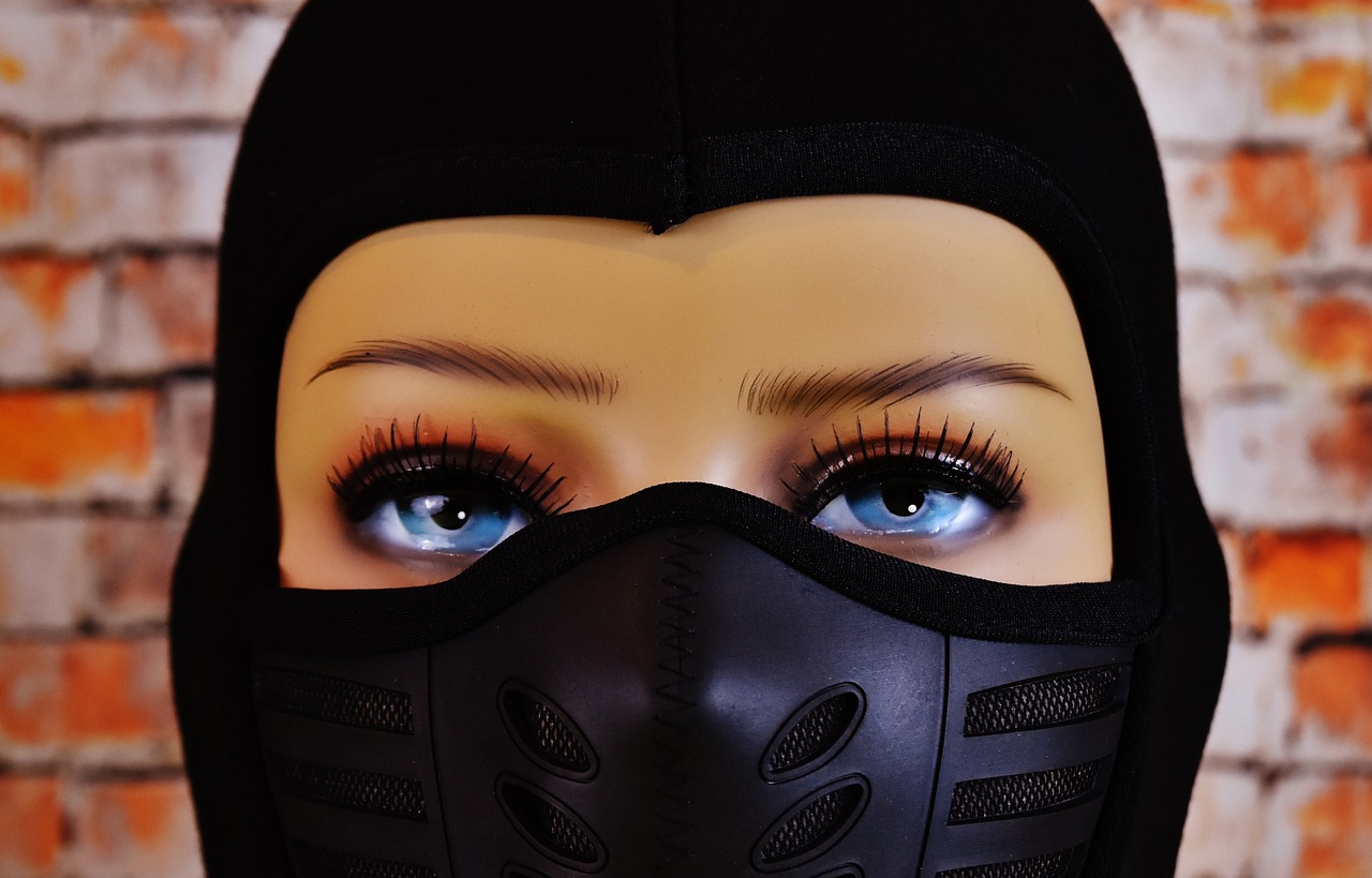 Image - woman ski mask eyes headwear cap