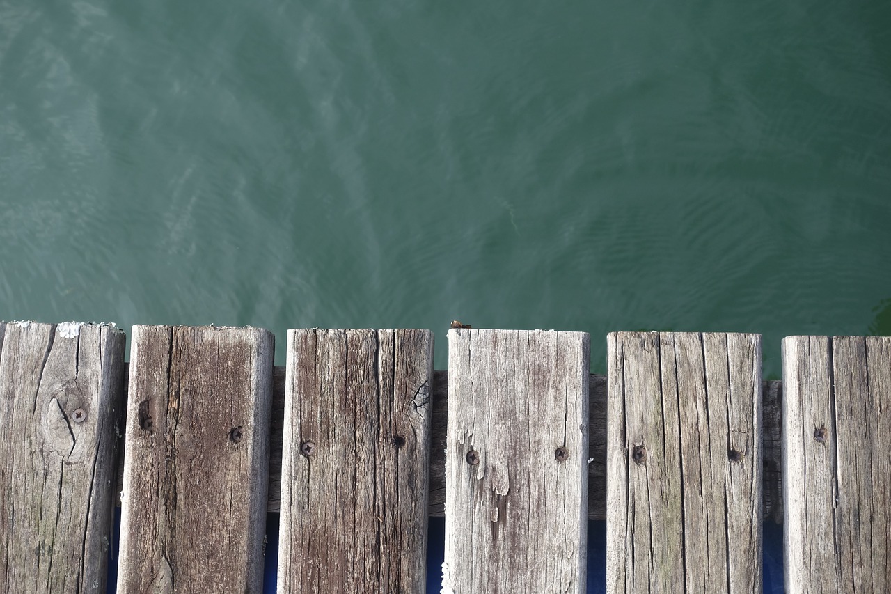 Image - lake dock wood nature water