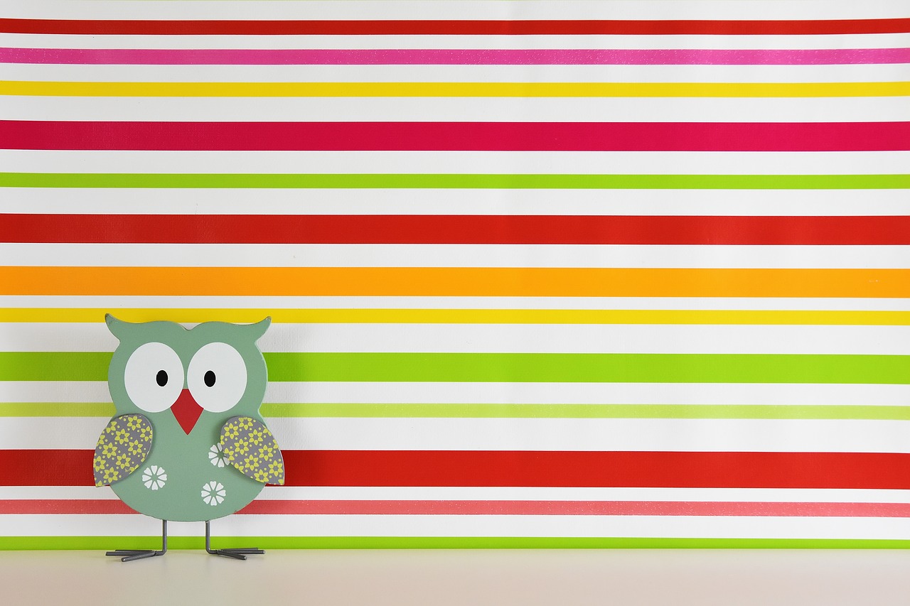 Image - owl colorful wood painted funny