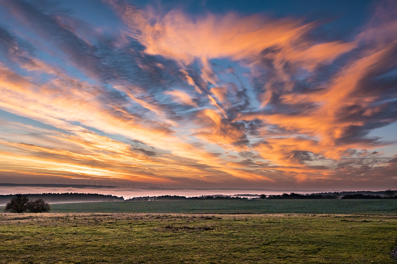 Image - landscape fog sky mood nature