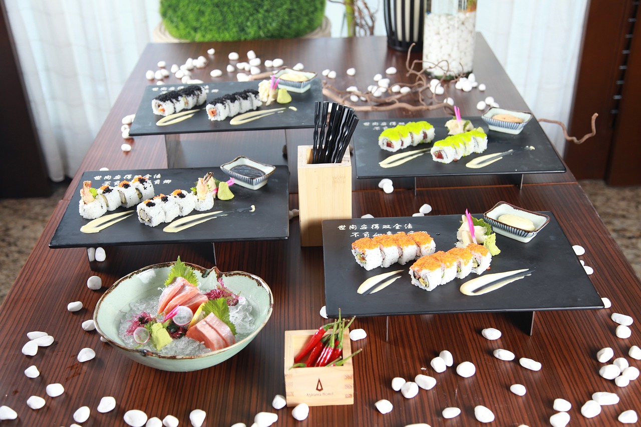 Image - asian food sushi japan meal seafood