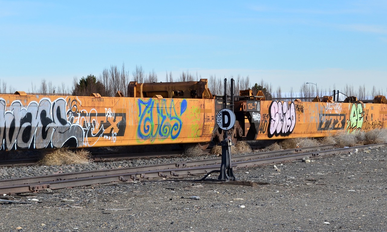 Image - train car graffiti transport