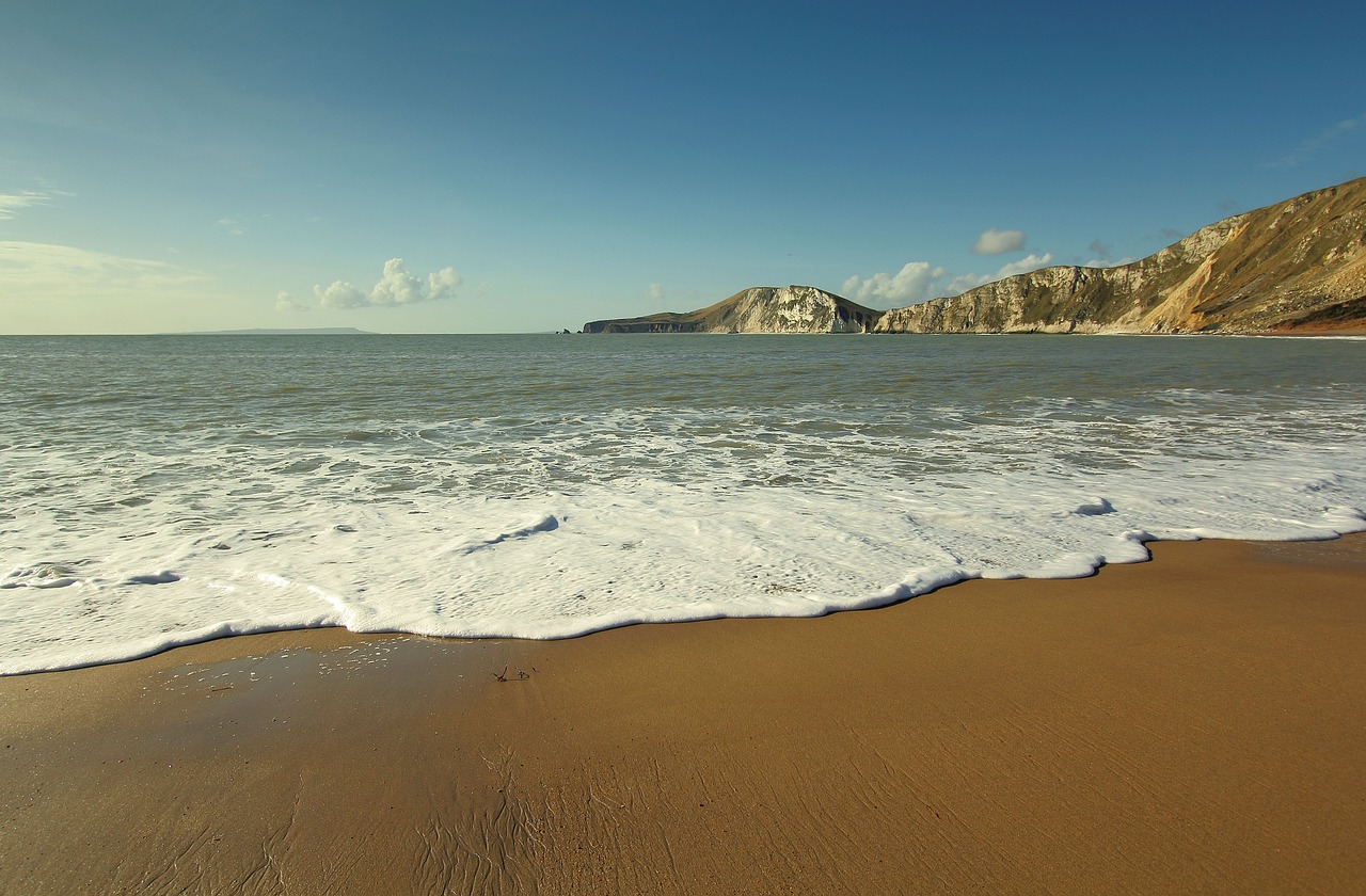 Image - beach ocean coast bay dorset