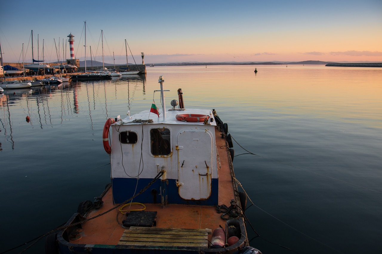 Image - boat sea pier water blue ocean