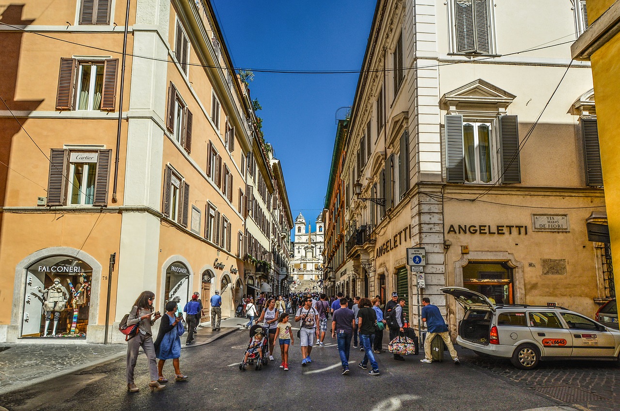 Image - rome spanish steps street alley