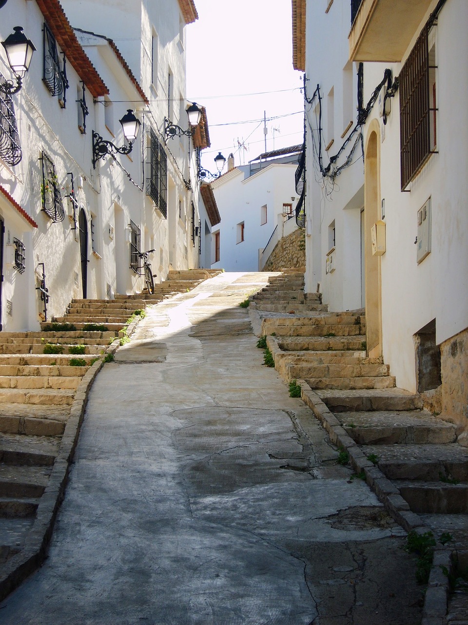 Image - stairs houses facade altea spain