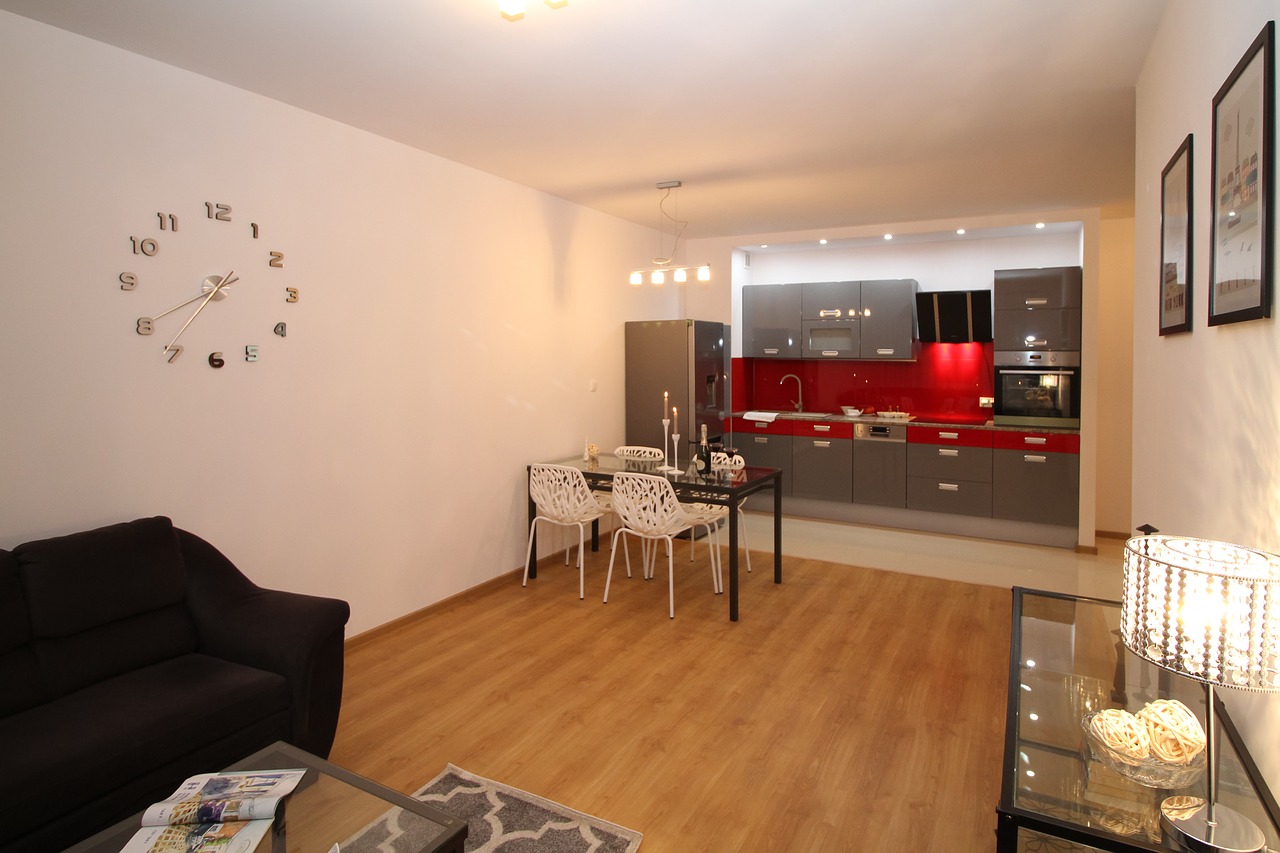 Image - kitchen kitchenette apartment room