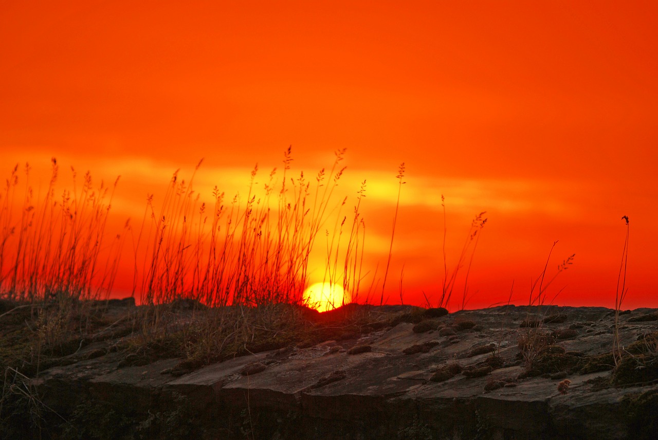 Image - sun afterglow morgenrot sunrise