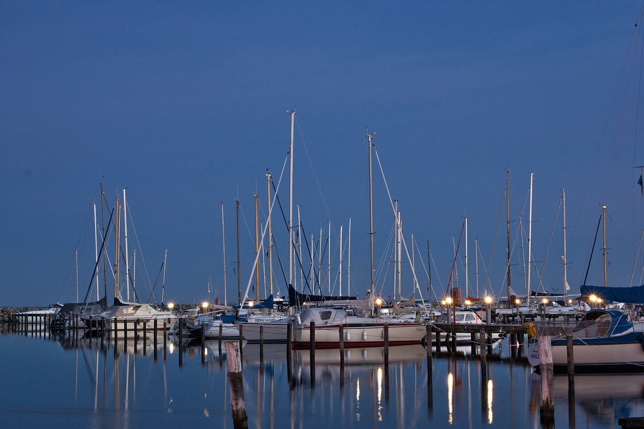 Image - sailboats vessels marina port calm