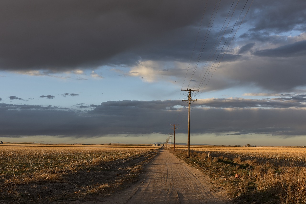 Image - sunset country dirt road landscape