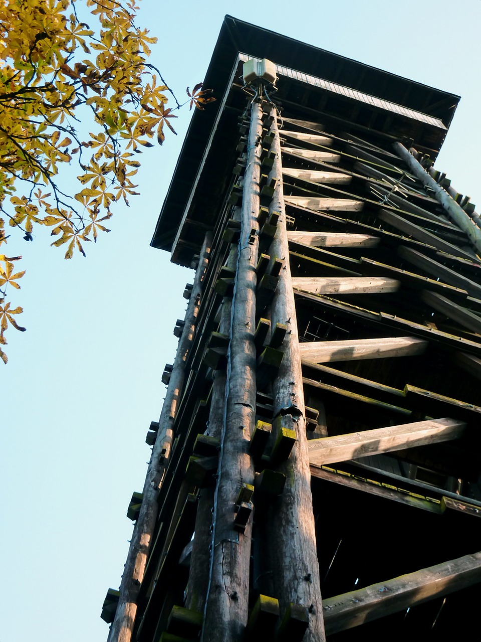 Image - tower wooden tower observation tower