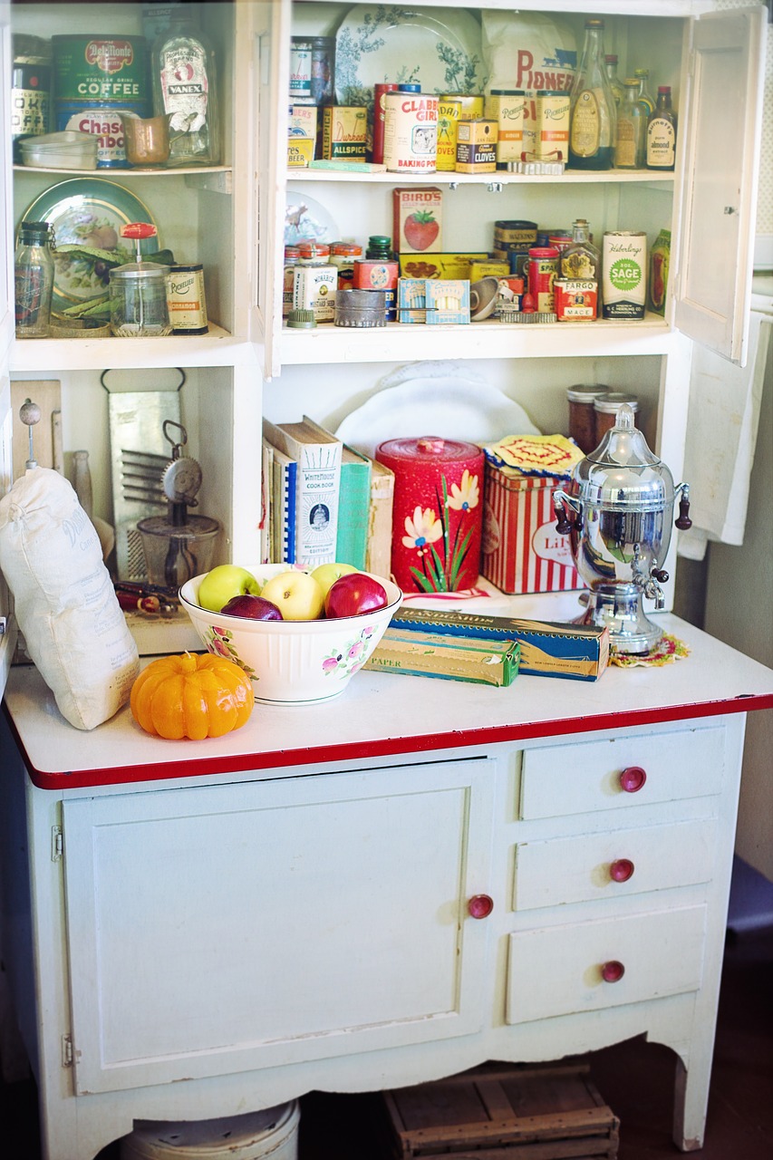 Image - retro kitchen vintage cupboard retro