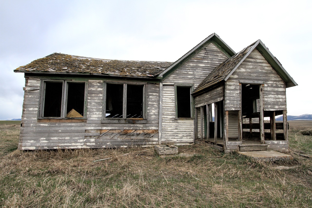 Image - old farm house decay home farm