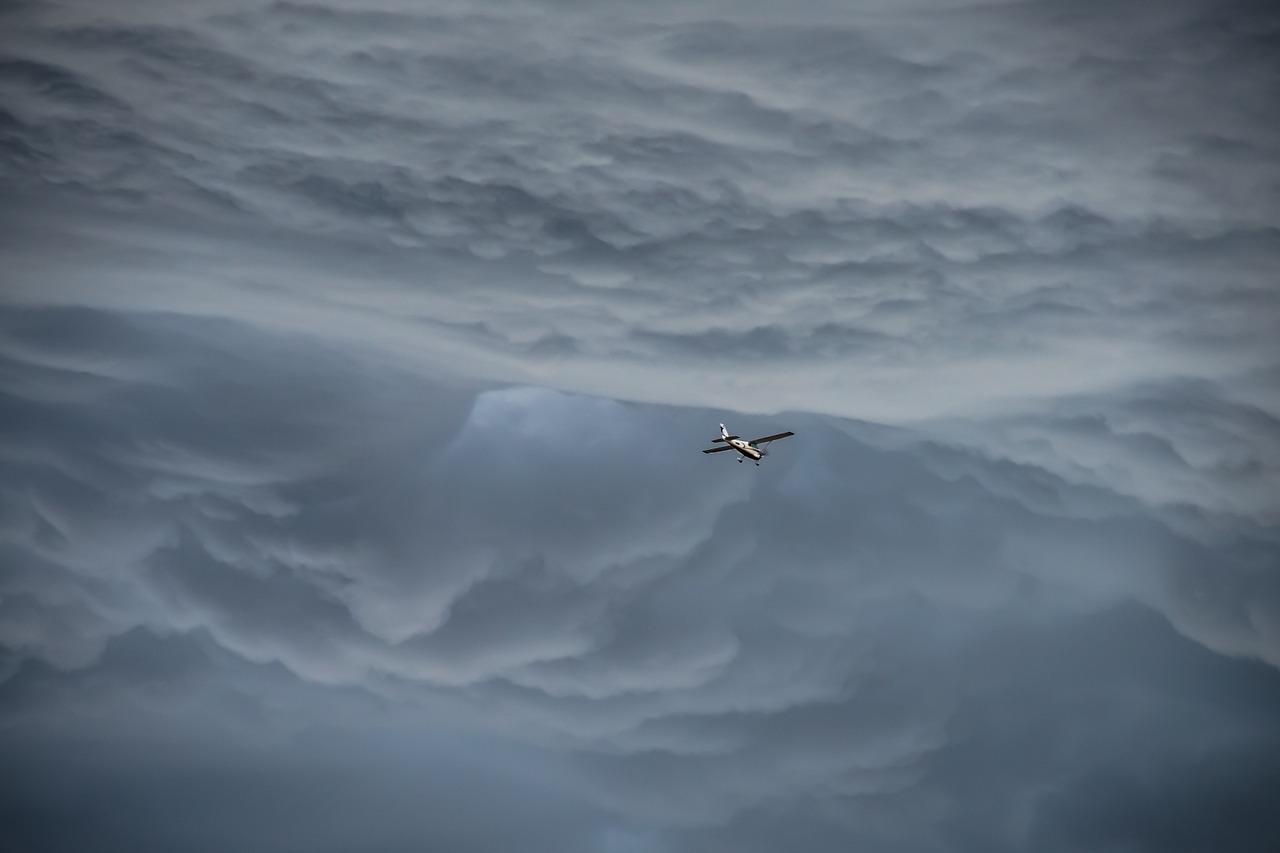 Image - storm plane flying small plane