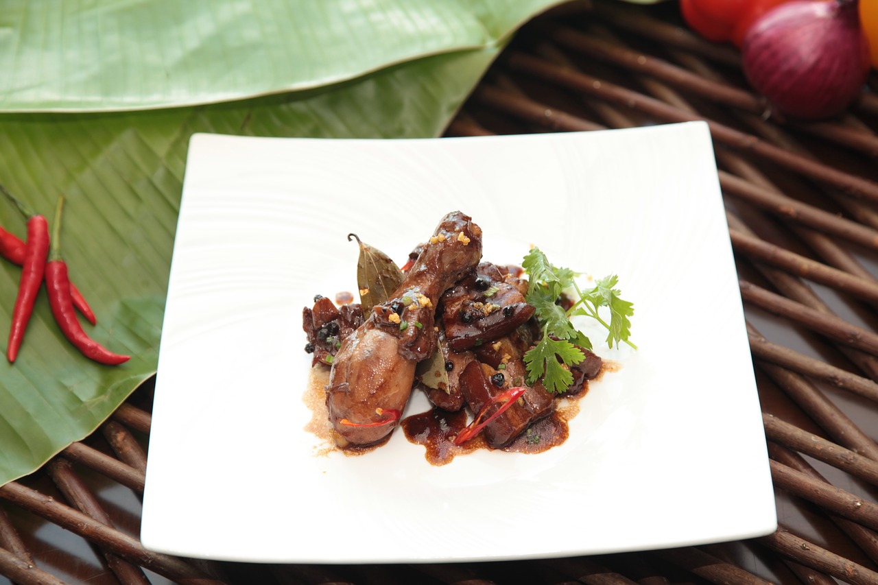 Image - adobo chicken pork exotic food
