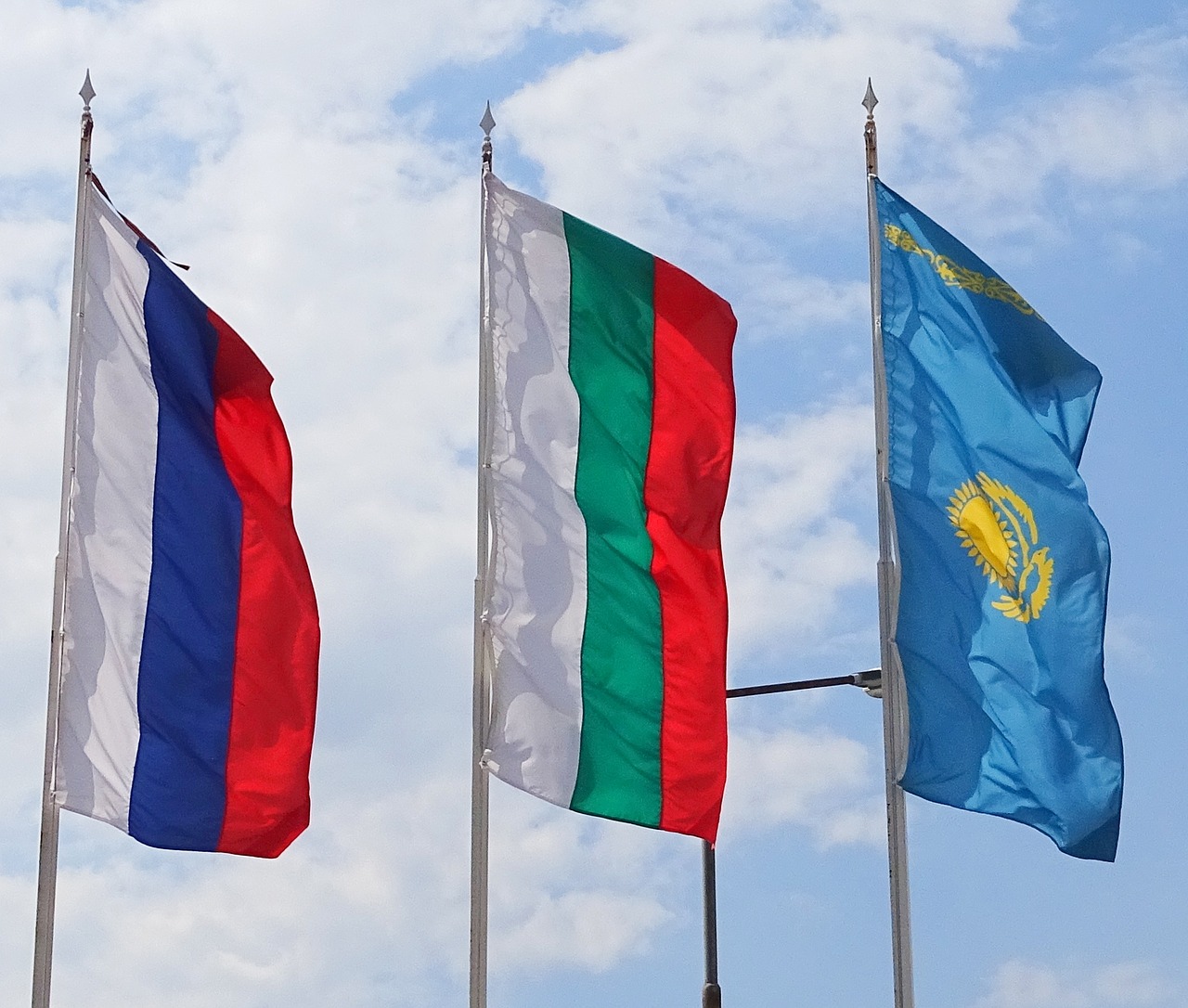 Image - flags russia bulgaria kazakhstan
