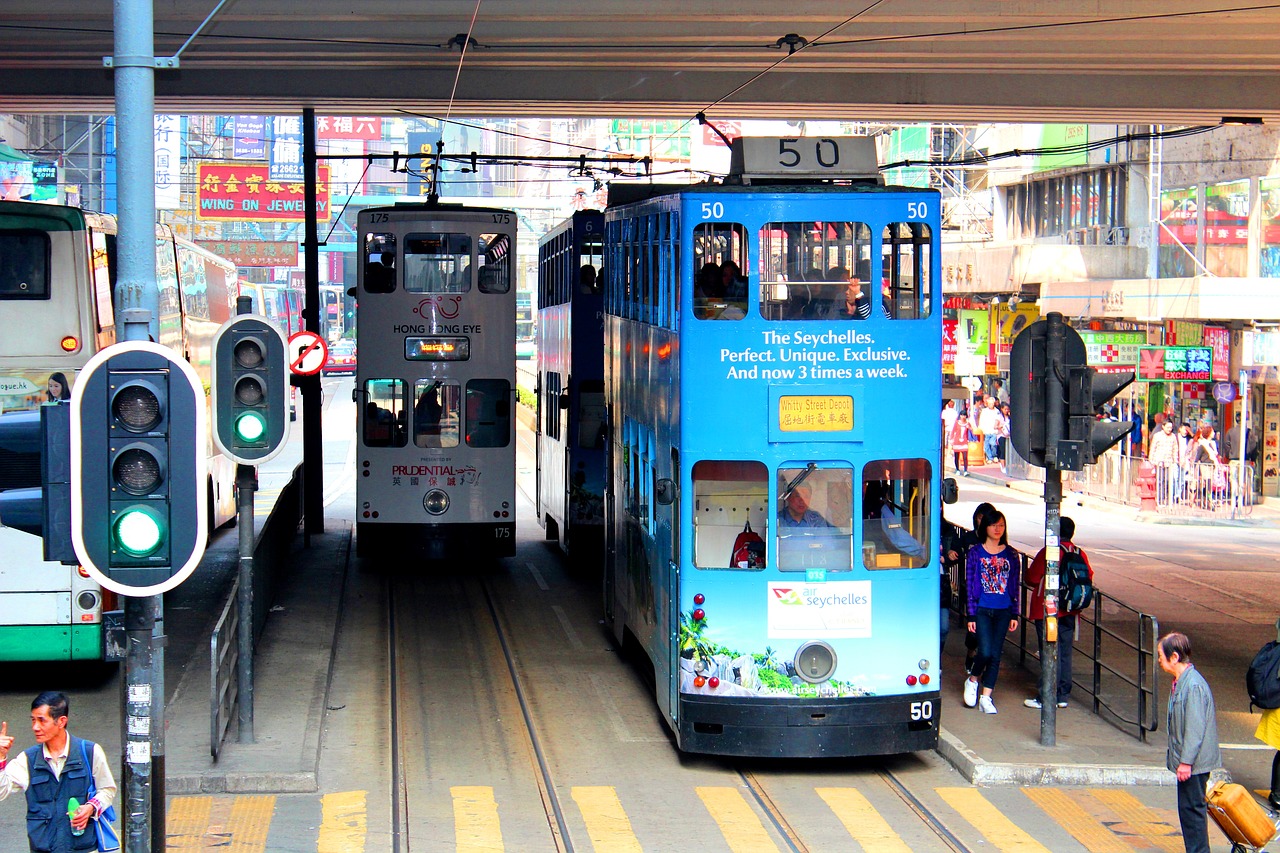 Image - hong kong tram road transport