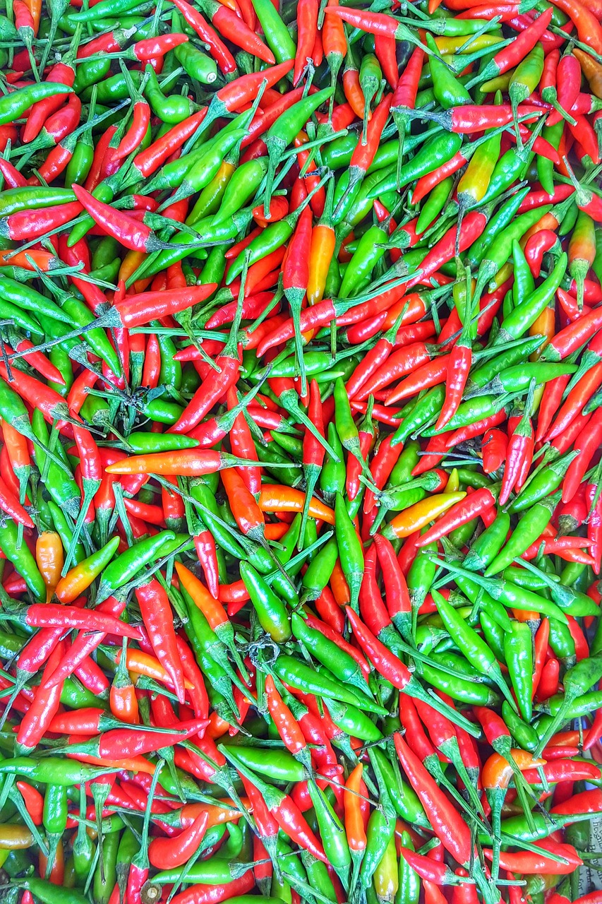 Image - chilli vegetables spices food