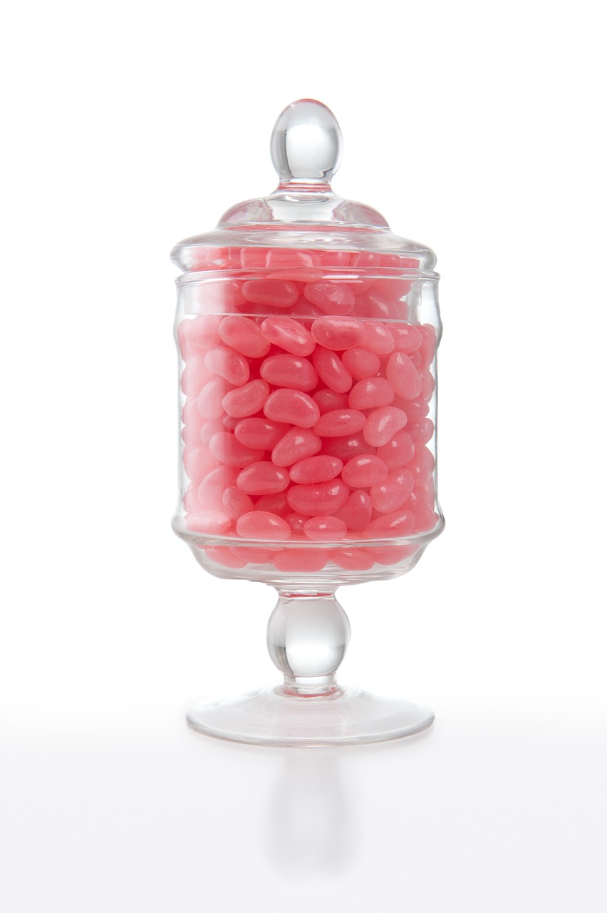 Image - jelly beans lolly jar confectionery
