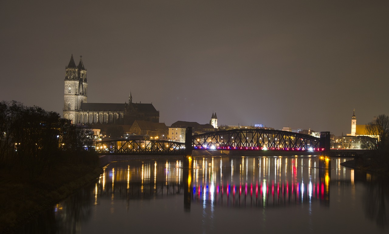 Image - dom magdeburg hubbrücke elbe