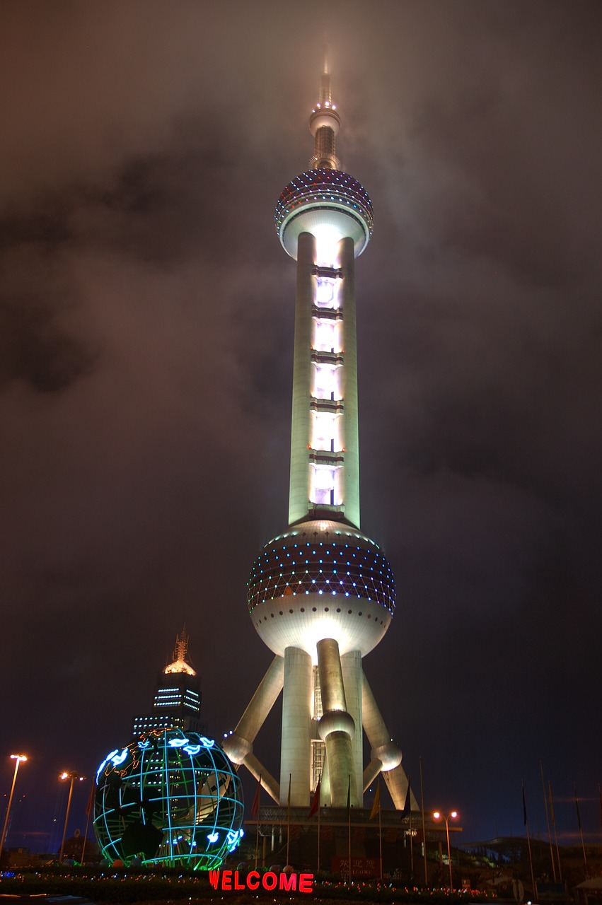 Image - china shanghái night building