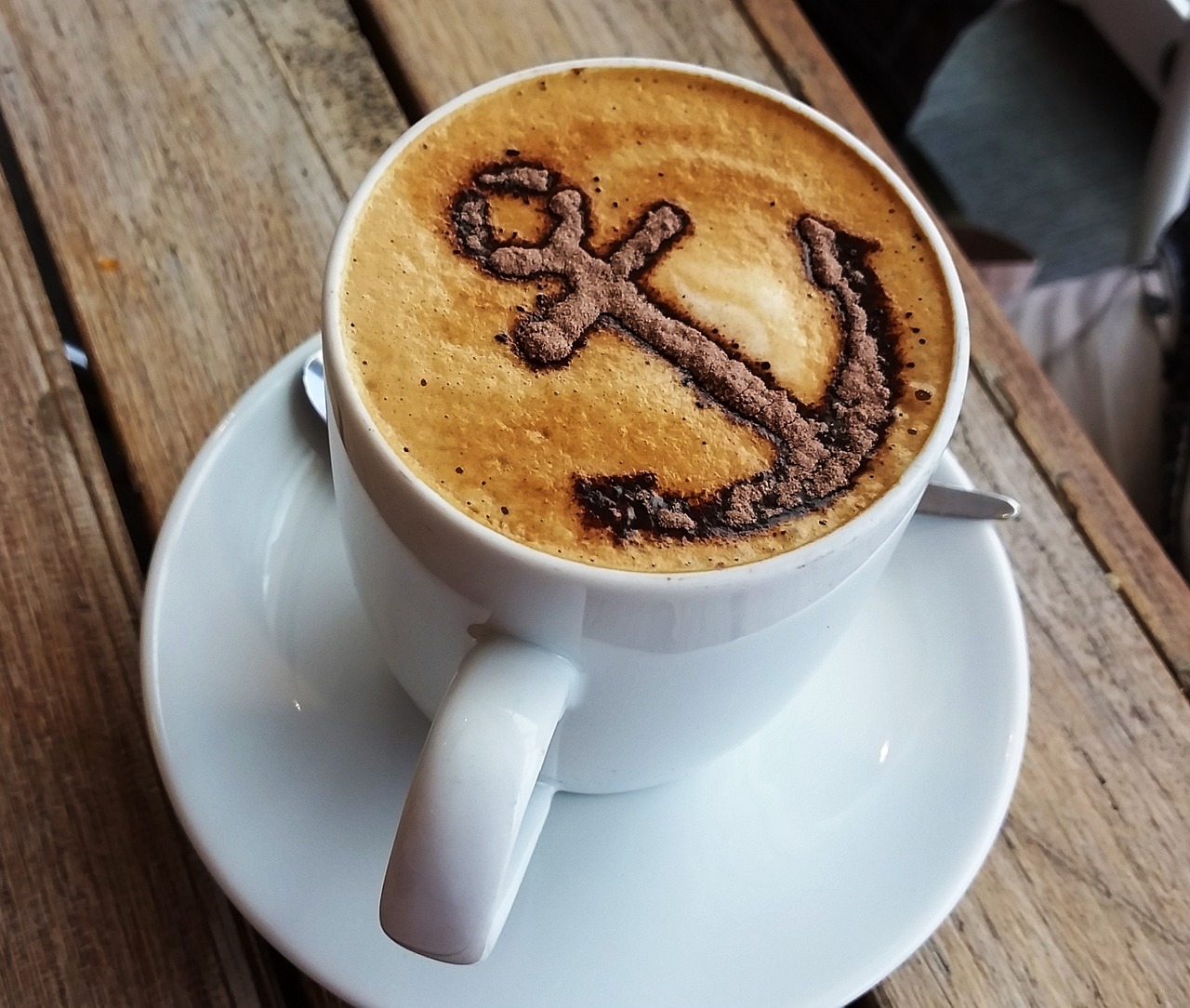 Image - coffee cappuccino anchor cafe