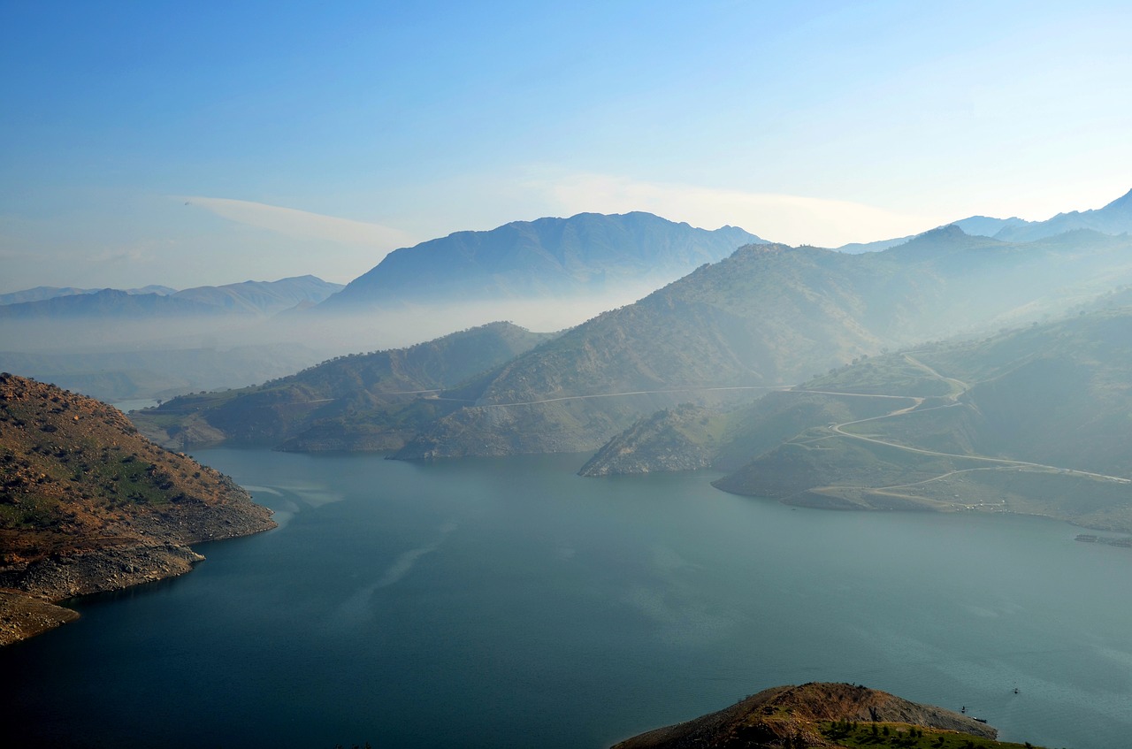 Image - lake mountain foggy nature natural