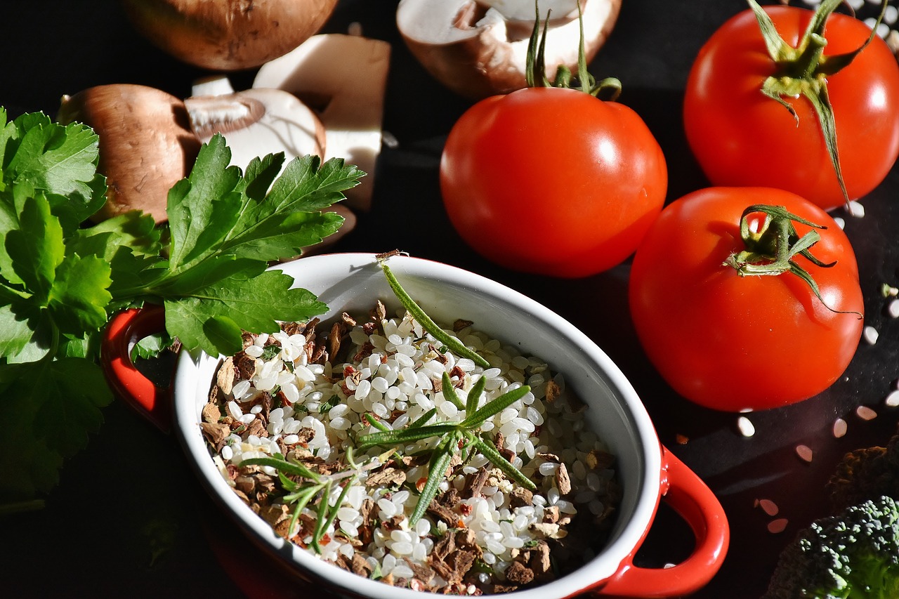 Image - rice mushrooms risotto rice