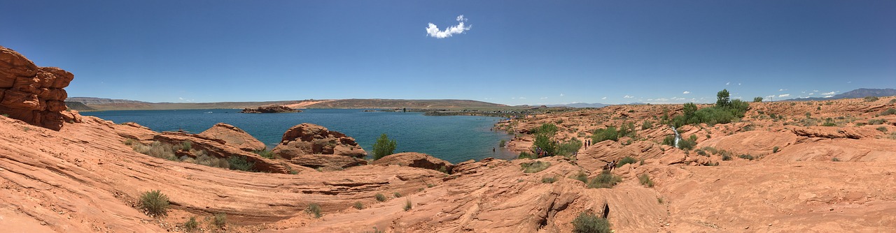 Image - sandstone lake water nature