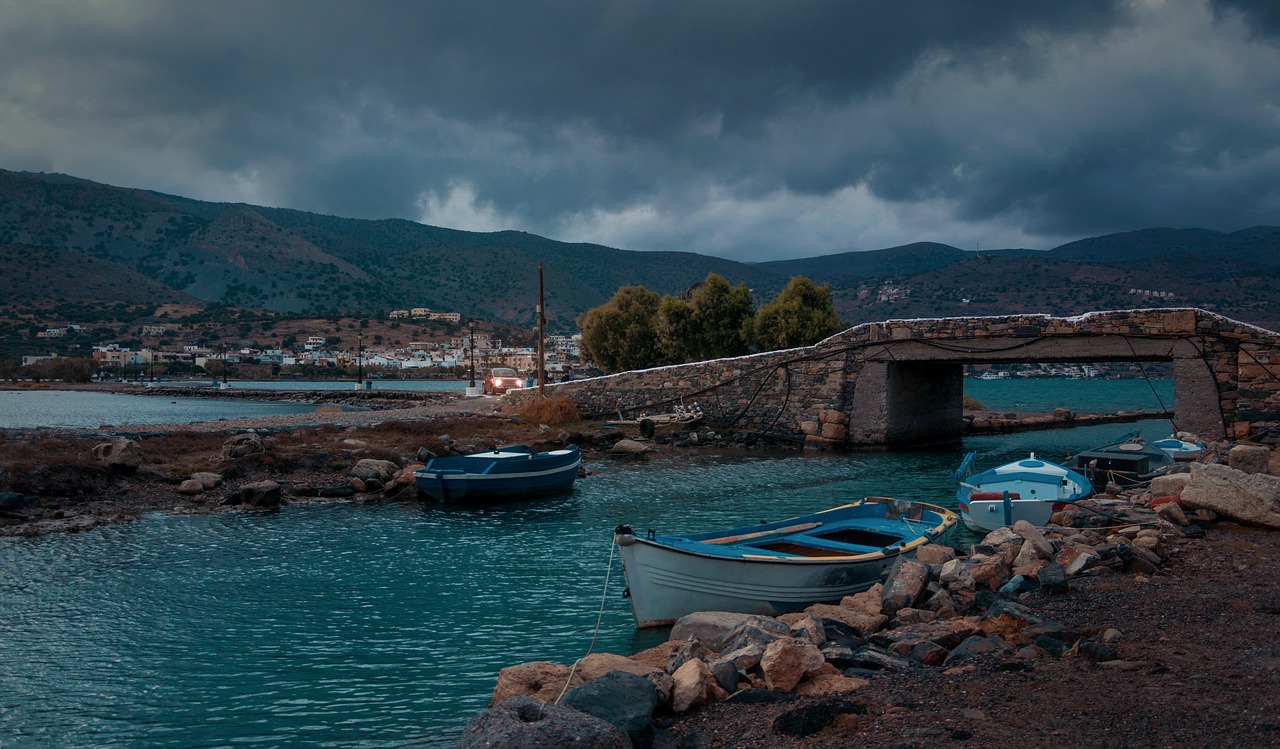Image - greece abendstimmung rowing boats