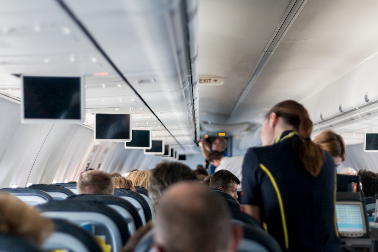 Image - aircraft stewardess mockup sit