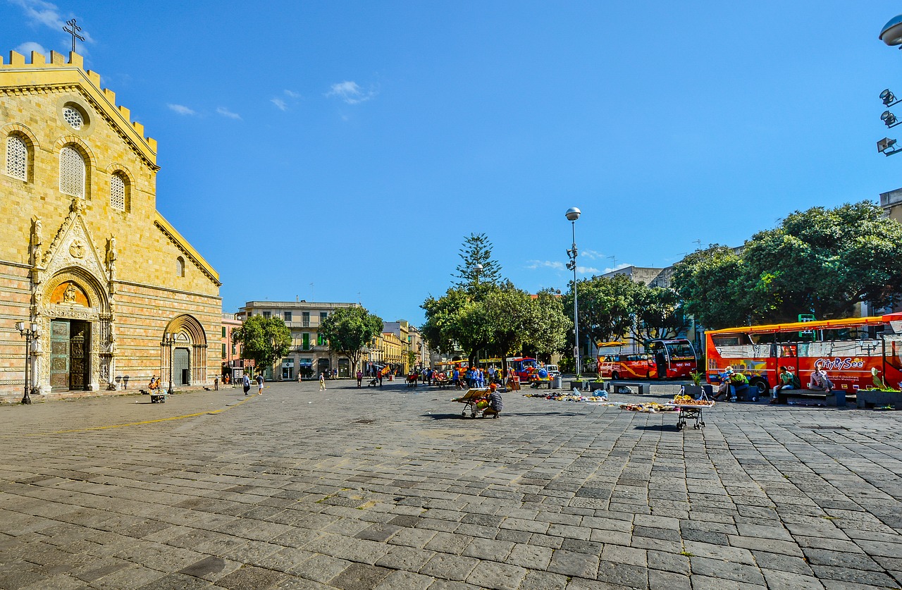 Image - messina square sicily italy