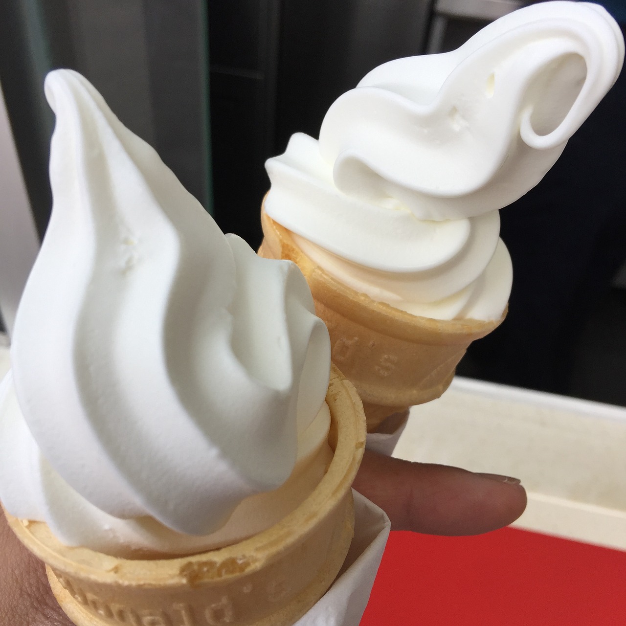 Image - ice cream cones whipped ice cream