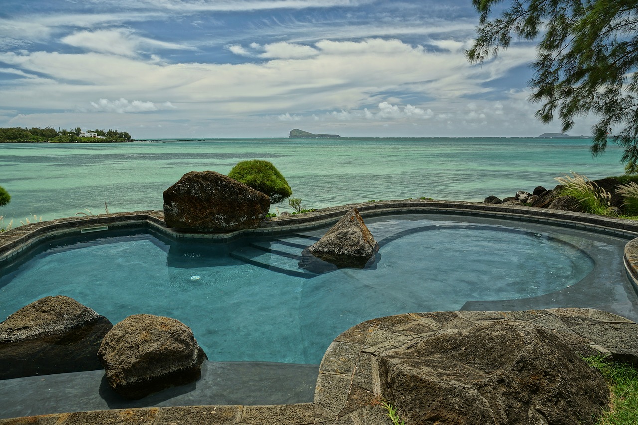 Image - sea indian ocean pool view tanning