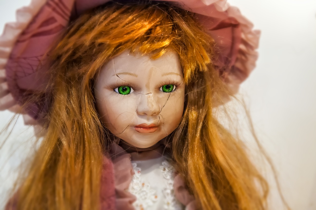 Image - doll baby girl green look clay