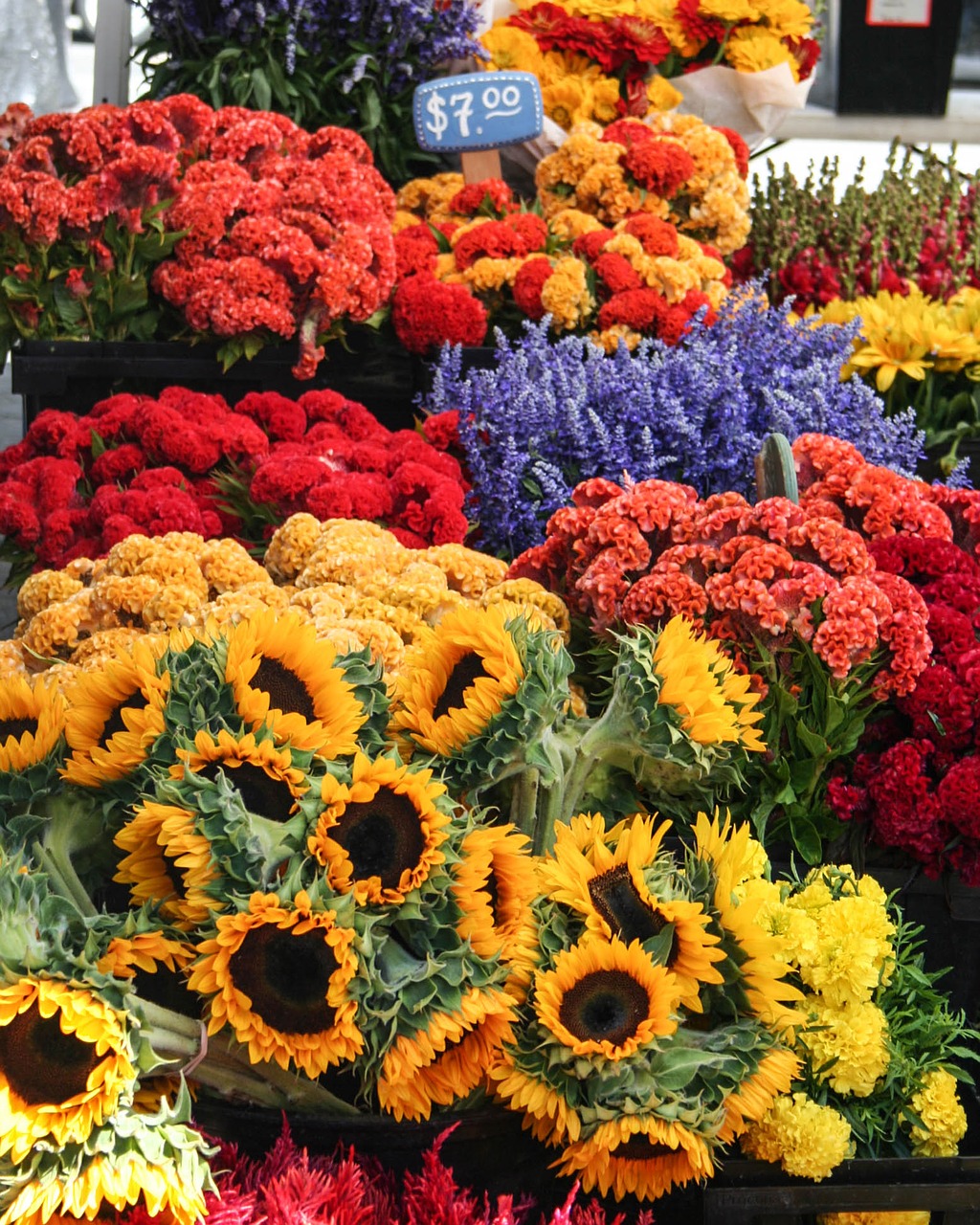 Image - flowers street market bouquet