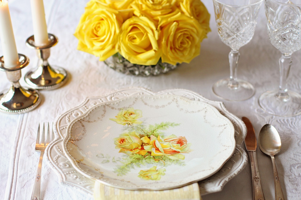 Image - table setting place setting vintage