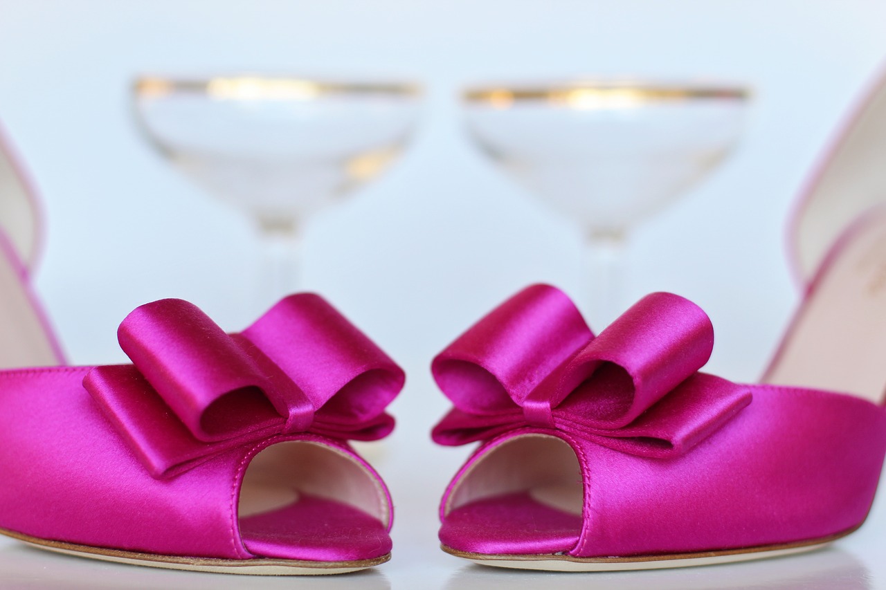 Image - pink shoes wedding shoes wedding