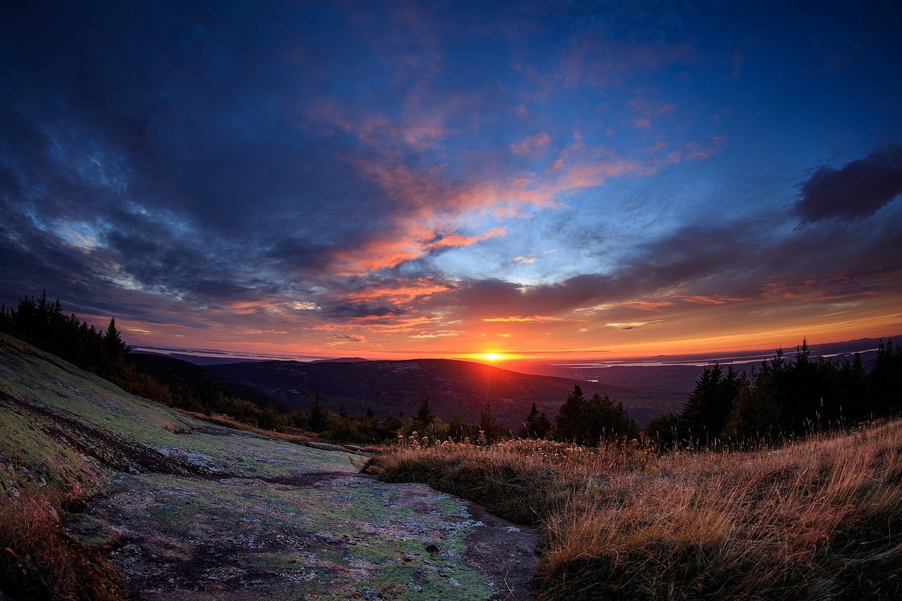 Image - sunset scenic colorful landscape