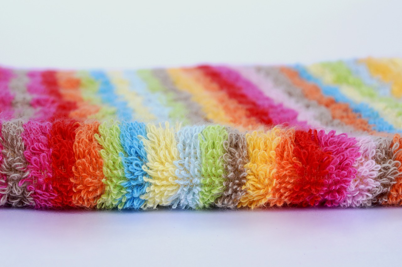 Image - terry washcloth striped fluffy