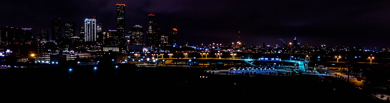 Image - houston downtown night time