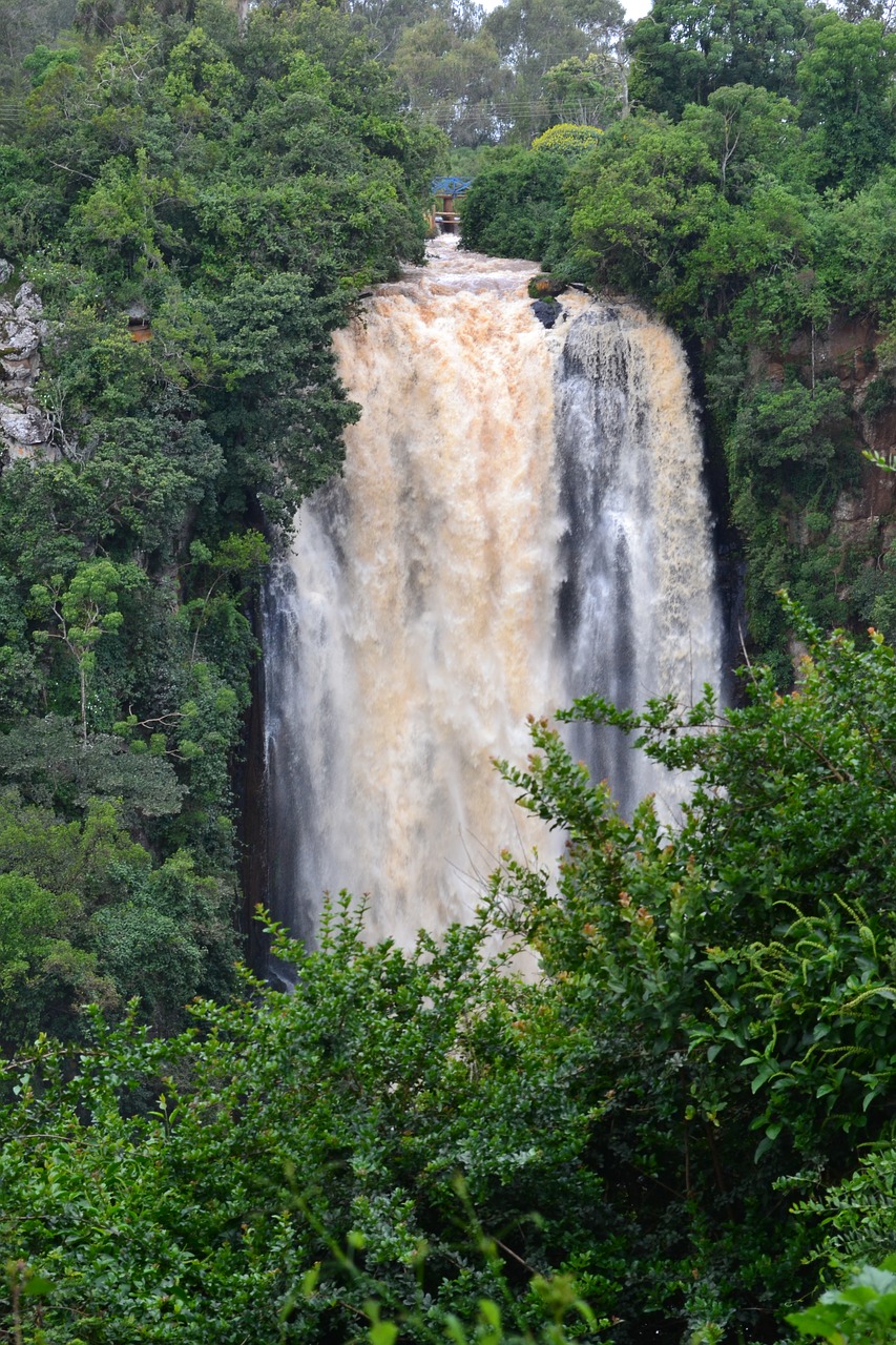 Image - kenya africa waterfall nature park