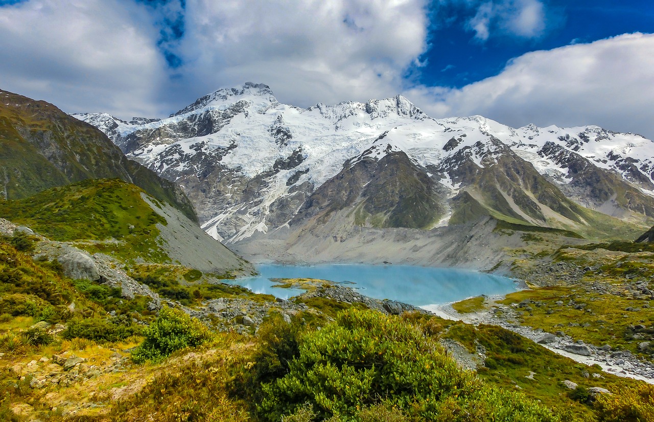 Image - alpine new zealand mountains nature