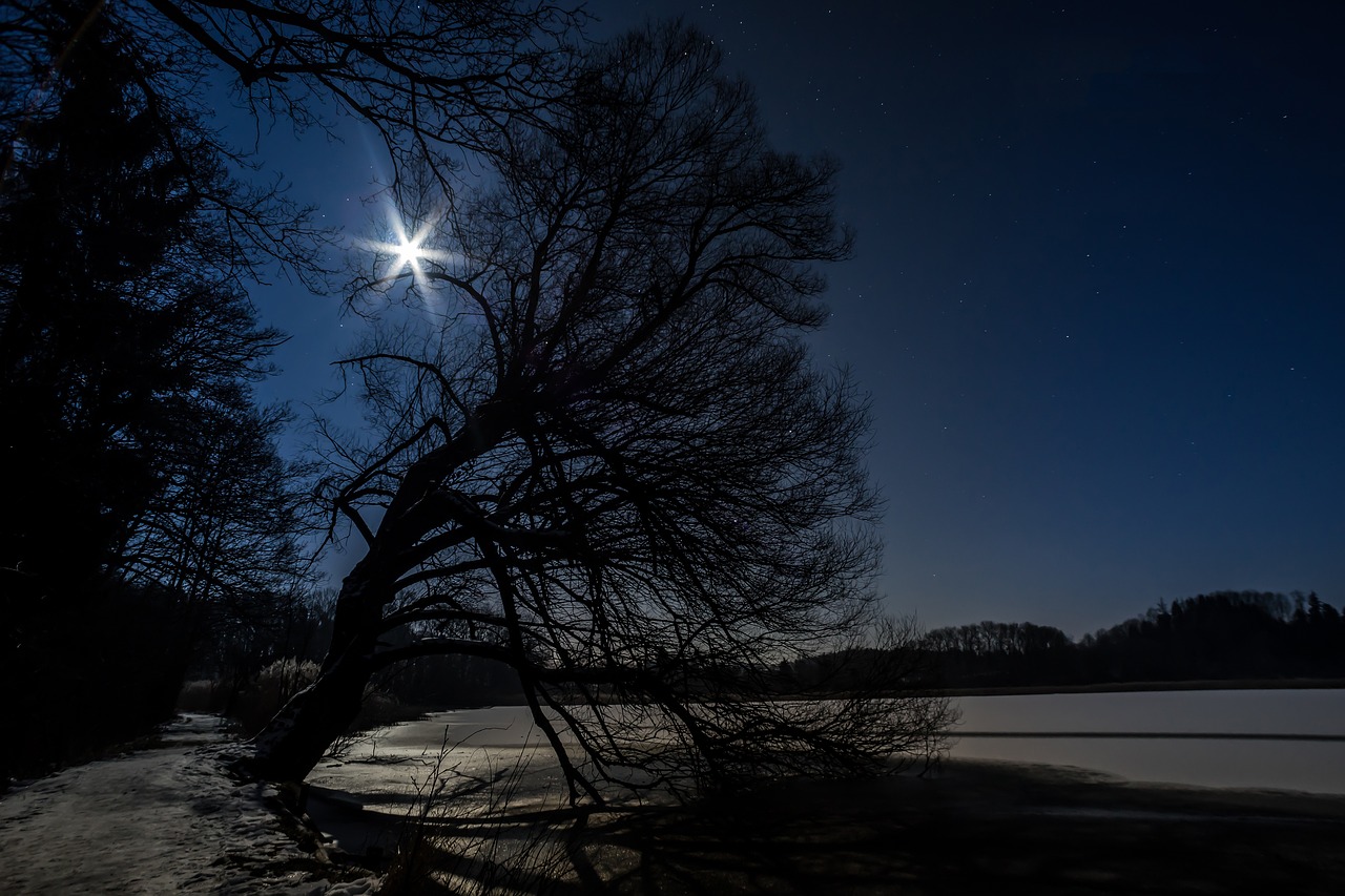 Image - star moon night sky night sky