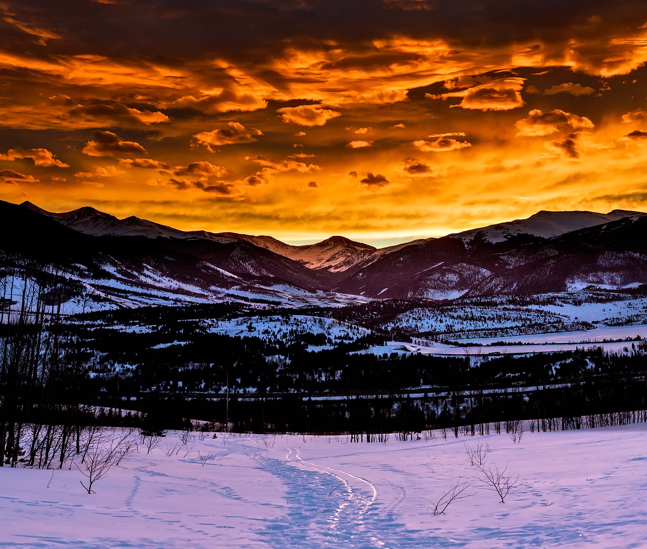 Image - colorado mountains sky clouds