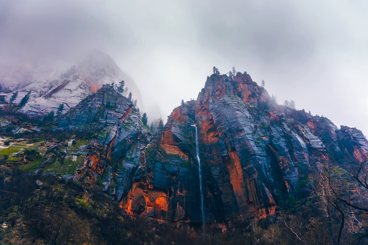 Image - zion national park utah mountains