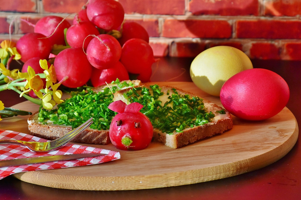 Image - bread chives radishes radieserl