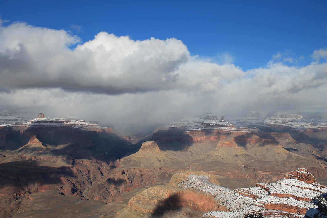 Image - grand canyon winter canyon snow