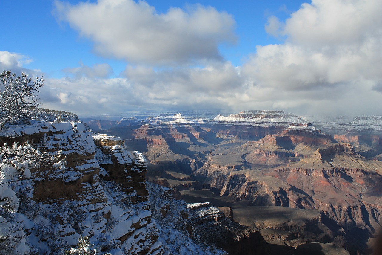 Image - grand canyon winter canyon snow