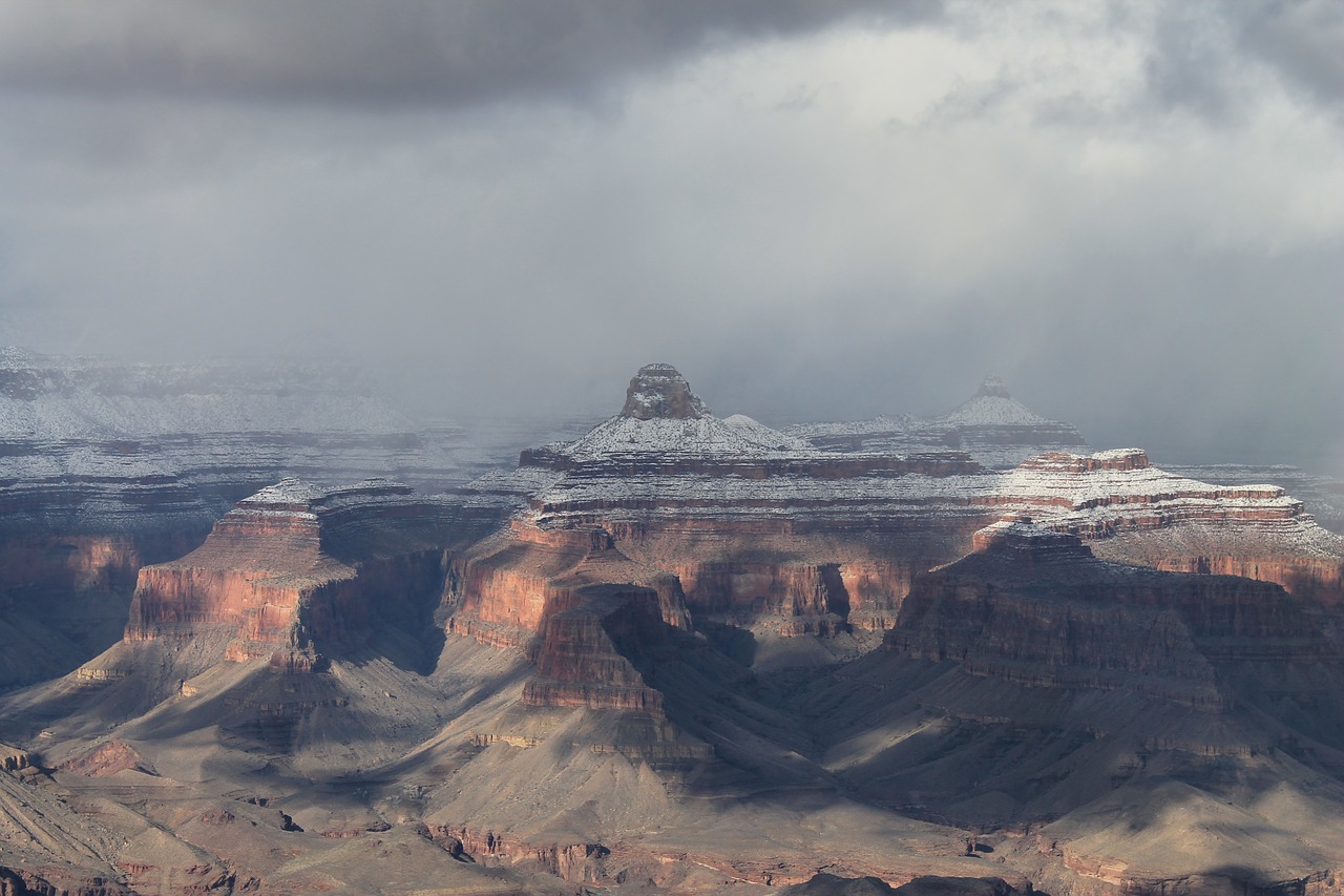 Image - grand canyon winter canyon snow